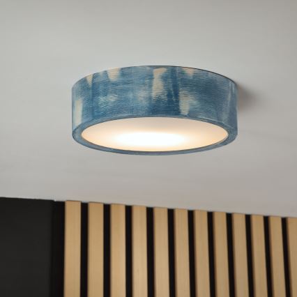 Brilagi - Plafondlamp PINO 1xE27/15W/230V grenen/blauw Ø 27,5 cm