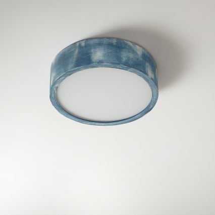 Brilagi - Plafondlamp PINO 1xE27/15W/230V grenen/blauw Ø 27,5 cm