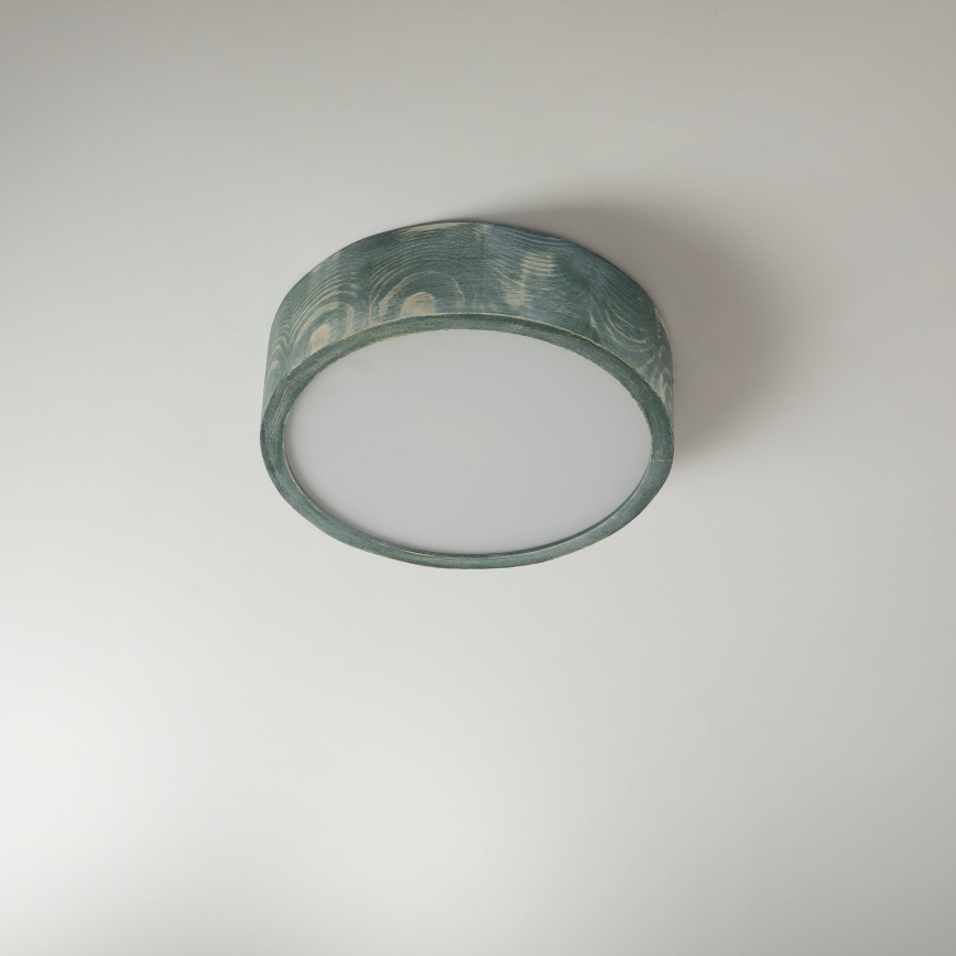 Brilagi - Plafondlamp PINO 1xE27/15W/230V grenen/groen Ø 27,5 cm