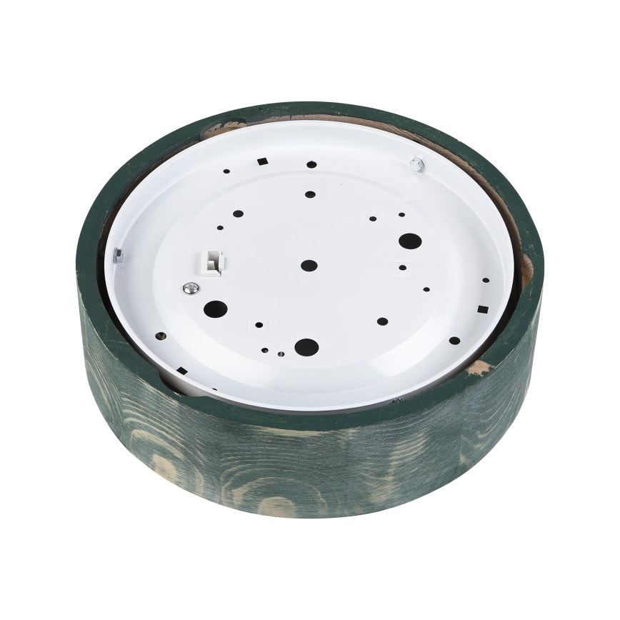 Brilagi - Plafondlamp PINO 1xE27/15W/230V grenen/groen Ø 27,5 cm