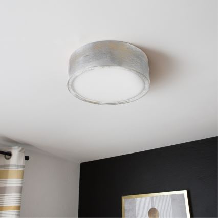 Brilagi - Plafondlamp PINO 1xE27/15W/230V grenen/zilver Ø 27,5 cm