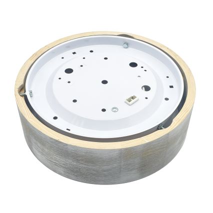 Brilagi - Plafondlamp PINO 1xE27/15W/230V grenen/zilver Ø 27,5 cm