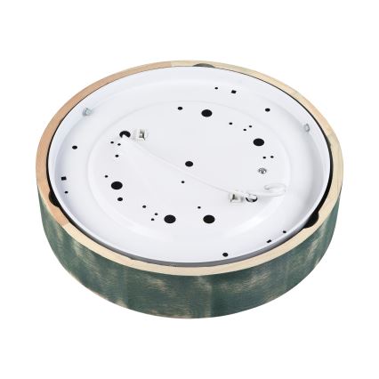 Brilagi - Plafondlamp PINO 2xE27/15W/230V dennenhout/groen Ø 37,5 cm