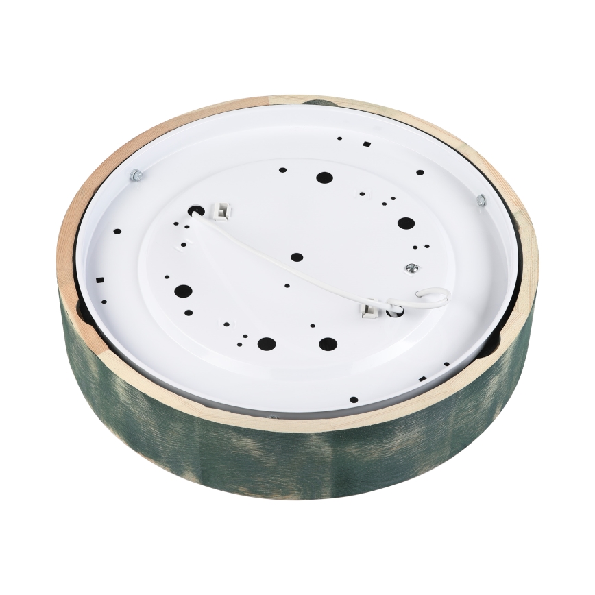 Brilagi - Plafondlamp PINO 2xE27/15W/230V dennenhout/groen Ø 37,5 cm