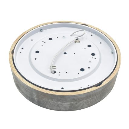 Brilagi - Plafondlamp PINO 2xE27/15W/230V grenen/zilver Ø 37,5 cm