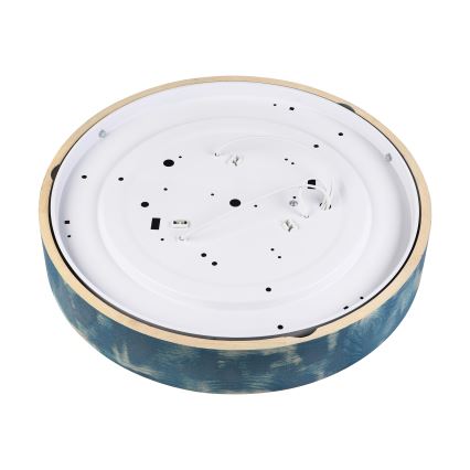 Brilagi - Plafondlamp PINO 3xE27/15W/230V dennen/blauw Ø 47,5 cm