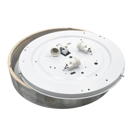 Brilagi - Plafondlamp PINO 3xE27/15W/230V dennenhout/zilver Ø 47,5 cm