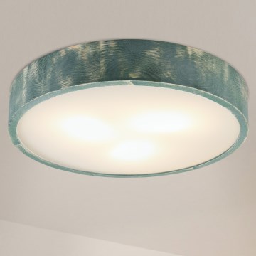 Brilagi - Plafondlamp PINO 3xE27/15W/230V grenen/groen Ø 47,5 cm