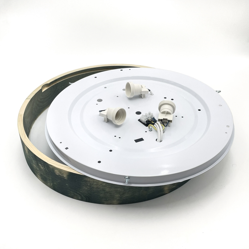 Brilagi - Plafondlamp PINO 3xE27/15W/230V grenen/groen Ø 47,5 cm