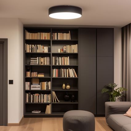 BRILAGI - Plafondlamp POOL 5xE27/15W/230V Ø 60 cm IP54 zwart