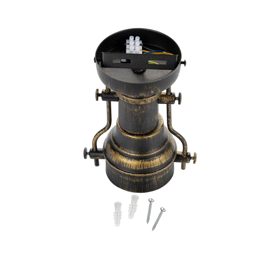 Brilagi - Plafondlamp PYRONIC 1xE27/40W/230V Ø 32 cm brons/patina