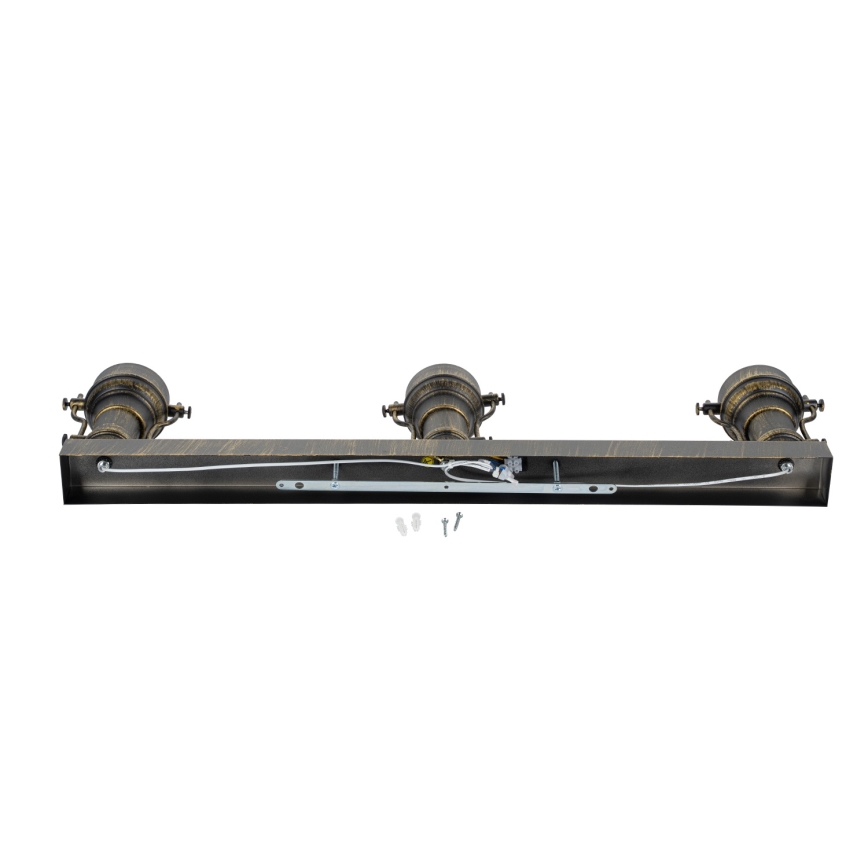 Brilagi - Plafondlamp PYRONIC 3xE27/40W/230V brons/patina