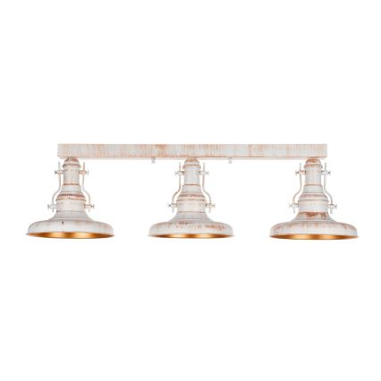 Brilagi - Plafondlamp PYRONIC 3xE27/40W/230V crème/patina
