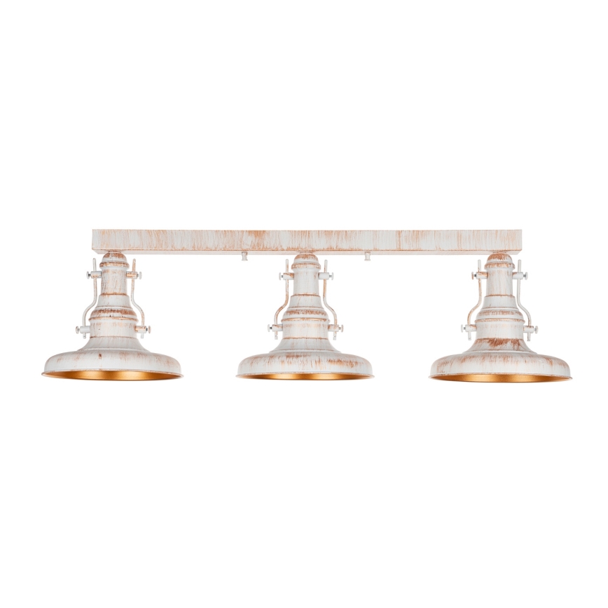 Brilagi - Plafondlamp PYRONIC 3xE27/40W/230V crème/patina