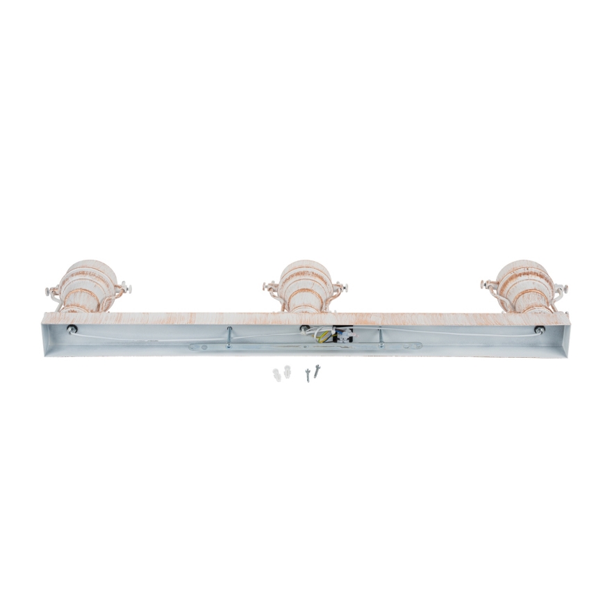 Brilagi - Plafondlamp PYRONIC 3xE27/40W/230V crème/patina