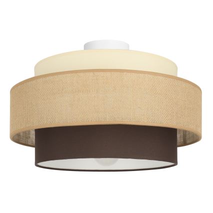 Brilagi - Plafondlamp RESNA 1xE27/60W/230V Ø 40 cm beige/zwart