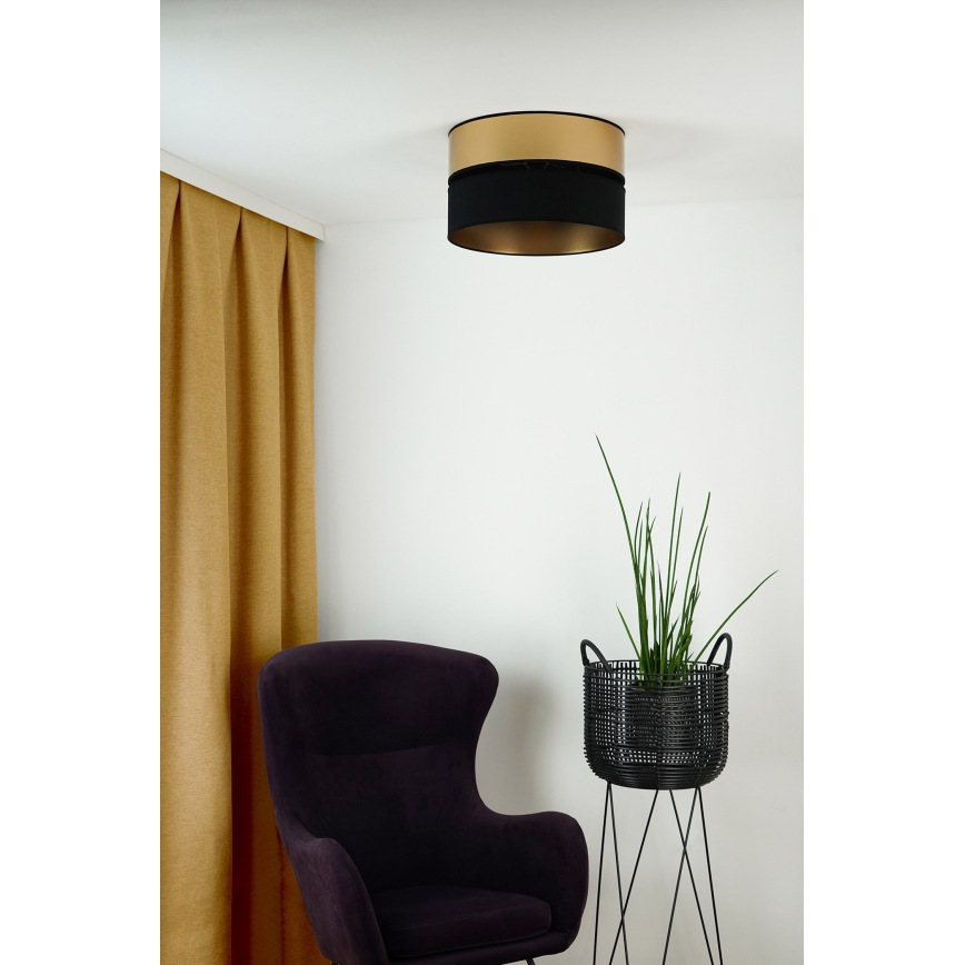 Brilagi - Plafondlamp ROYAL 1xE27/15W/230V diameter 40 cm zwart/goud