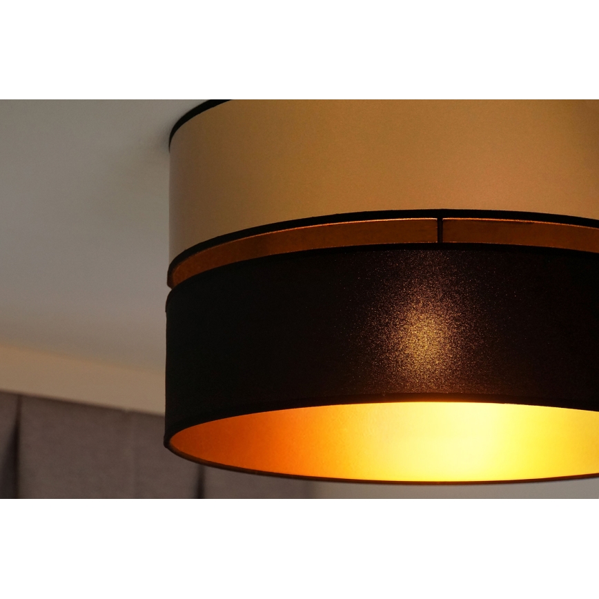 Brilagi - Plafondlamp ROYAL 1xE27/15W/230V diameter 40 cm zwart/goud