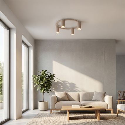 Brilagi - Plafondlamp SELE 4xGU10/30W/230V beige
