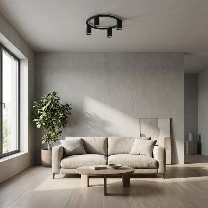 Brilagi - Plafondlamp SELE 4xGU10/30W/230V zwart
