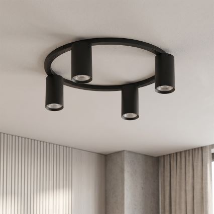 Brilagi - Plafondlamp SELE 4xGU10/30W/230V zwart