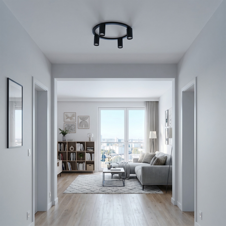BRILAGI - Plafondlamp SELE 4xGU10/30W/230V zwart