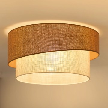 Brilagi - Plafondlamp SHINE 1xE27/15W/230V diameter 50 cm beige/crème