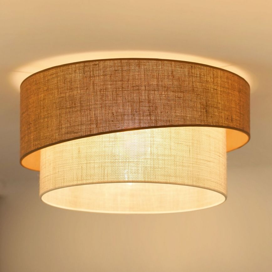 Brilagi - Plafondlamp SHINE 1xE27/15W/230V diameter 50 cm beige/crème