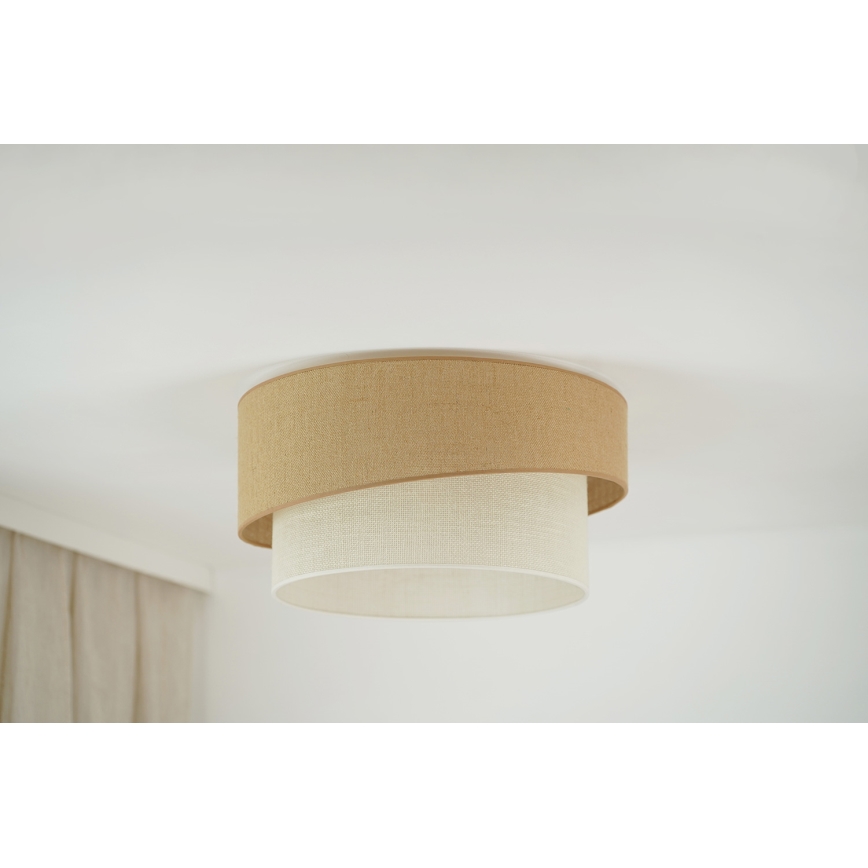 Brilagi - Plafondlamp SHINE 1xE27/15W/230V diameter 50 cm beige/crème