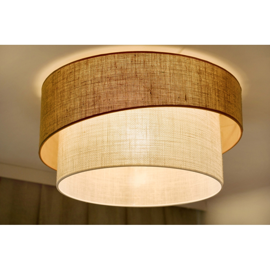 Brilagi - Plafondlamp SHINE 1xE27/15W/230V diameter 50 cm beige/crème