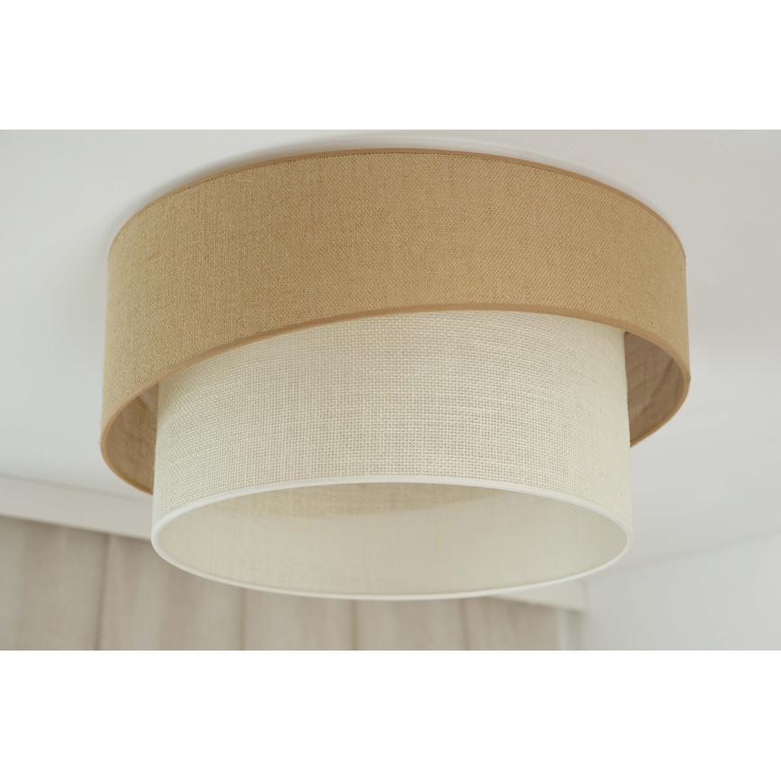 Brilagi - Plafondlamp SHINE 1xE27/15W/230V diameter 50 cm beige/crème