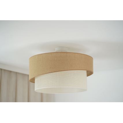 Brilagi - Opbouwlamp SHINE 1xE27/15W/230V Ø 50 cm beige/crème