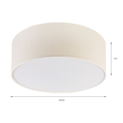 Brilagi - Plafondlamp SIRIJA MODERN 2xE27/60W/230V Ø 35 cm crèmekleurig