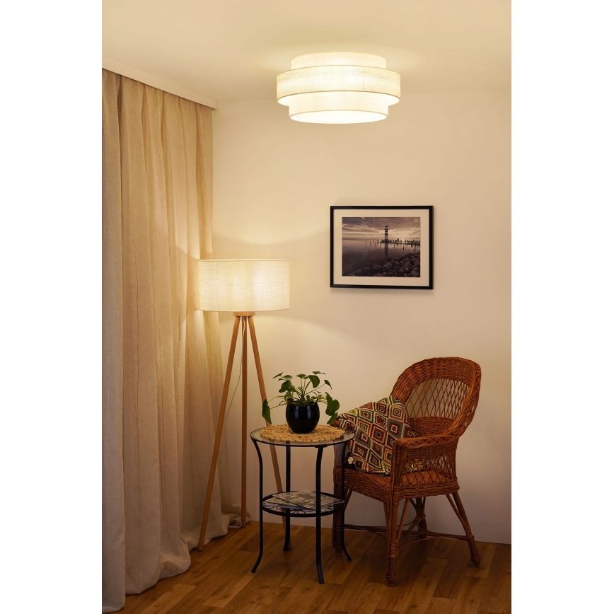 Brilagi - Plafondlamp SPACE YUTE LED/12W/230V diameter 50 cm 3000K/4000K/6400K crème