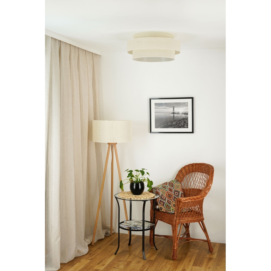 Brilagi - Plafondlamp SPACE YUTE LED/12W/230V diameter 50 cm 3000K/4000K/6400K crème