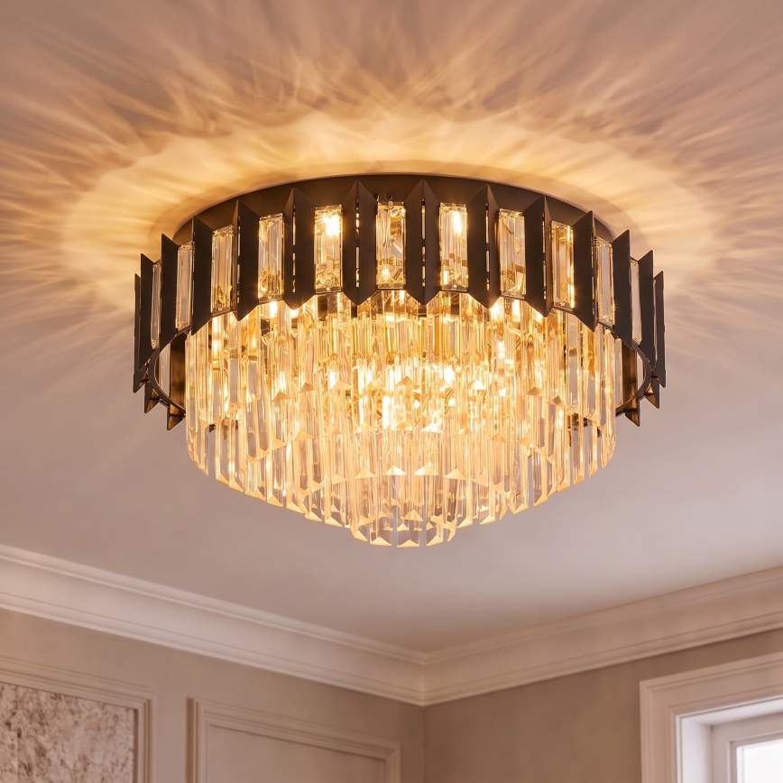 BRILAGI - Plafondlamp SPECTRA 5xE14/40W/230V Ø 48 cm zwart