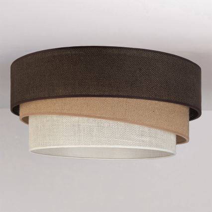 Brilagi - Plafondlamp TRIO 1xE27/60W/230V Ø 40 cm bruin/beige/wit