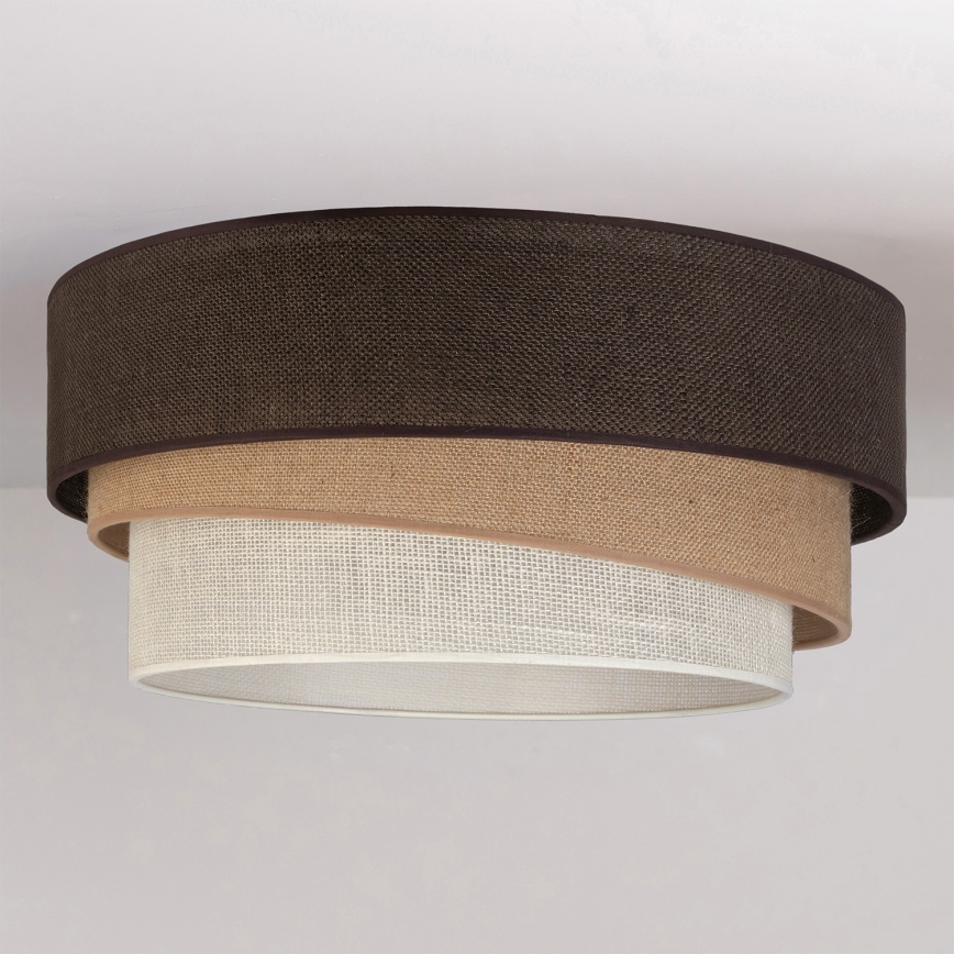 Brilagi - Plafondlamp TRIO 1xE27/60W/230V Ø 40 cm bruin/beige/wit