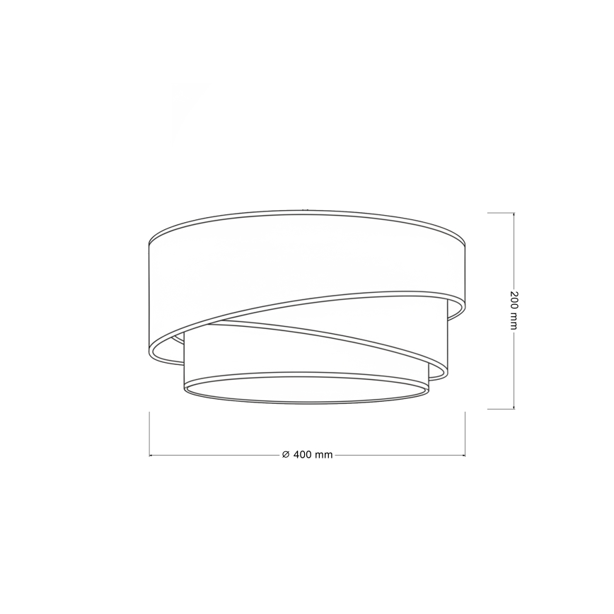 Brilagi - Plafondlamp TRIO 1xE27/60W/230V Ø 40 cm bruin/beige/wit
