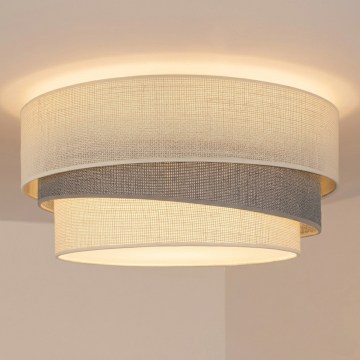 Brilagi - Plafondlamp TRIO 1xE27/60W/230V Ø 40 cm crème/grijs