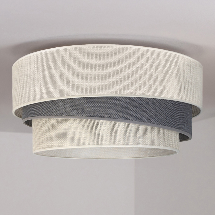 Brilagi - Plafondlamp TRIO 1xE27/60W/230V Ø 40 cm crème/grijs