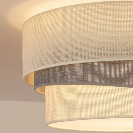 Brilagi - Plafondlamp TRIO 1xE27/60W/230V Ø 40 cm crème/grijs