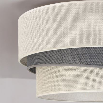 Brilagi - Plafondlamp TRIO 1xE27/60W/230V Ø 40 cm crème/grijs