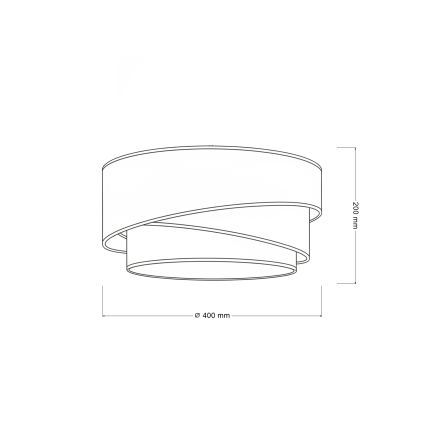 Brilagi - Plafondlamp TRIO 1xE27/60W/230V Ø 40 cm crème/grijs