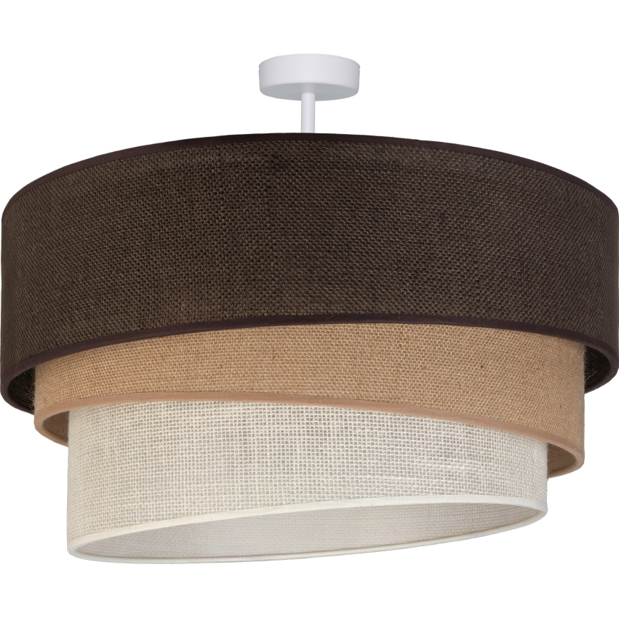 Brilagi - Plafondlamp TRIO 3xE27/60W/230V pr. 60 cm bruin/beige/wit