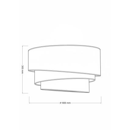 Brilagi - Plafondlamp TRIO 3xE27/60W/230V Ø 60 cm bruin/beige/wit