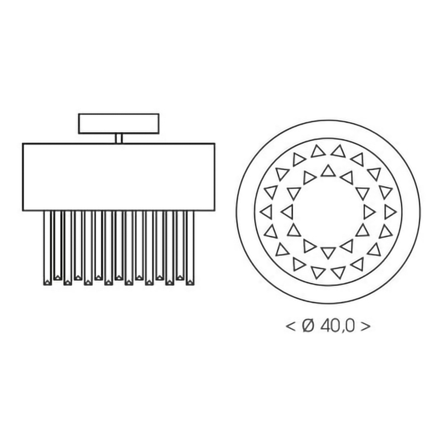 BRILAGI - Plafondlamp VERVE 4xE14/40W/230V Ø 40 cm goudkleurig