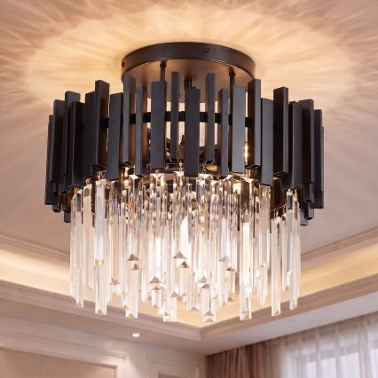 BRILAGI - Plafondlamp VERVE 4xE14/40W/230V Ø 40 cm zwart