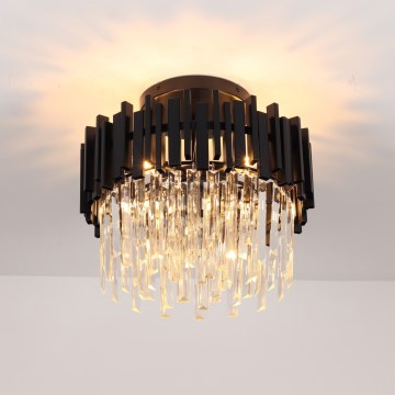 Brilagi - Plafondlamp VERVE 6x E14/40W/230V Ø 60 cm zwart