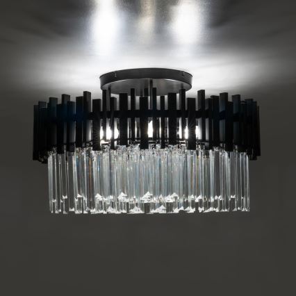 BRILAGI - Plafondlamp VERVE 6x E14/40W/230V Ø 60 cm zwart
